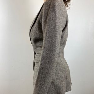 WOMENS KENNETH COLE HERRINGBONE TWEED SUIT JACKET SZ 6
